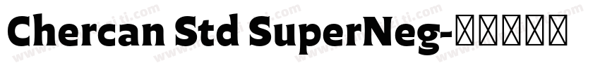 Chercan Std SuperNeg字体转换